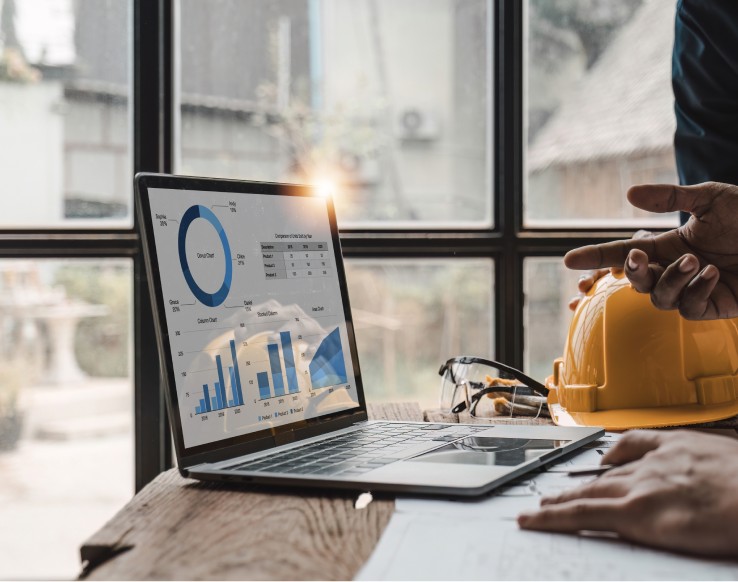 HOME - laptop met statistieken Statestieken | NextPhase Group